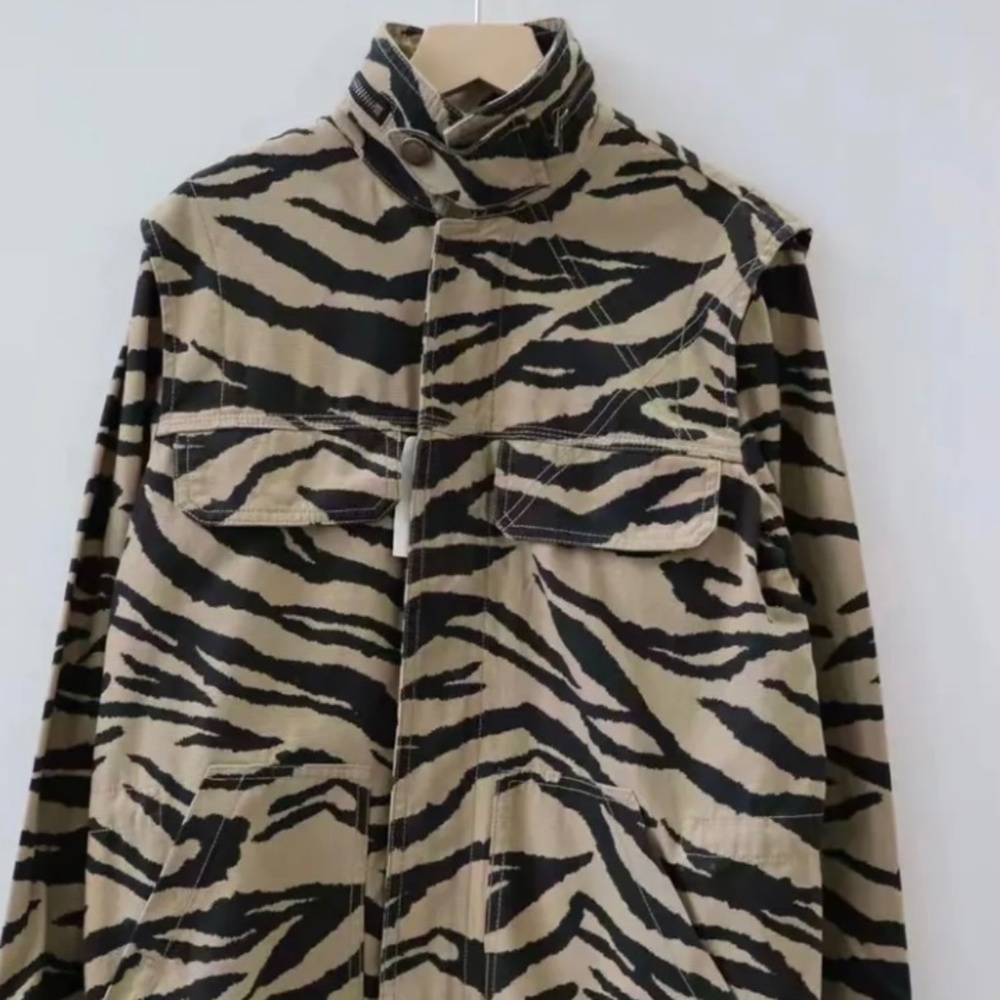 Zadig & Voltaire Kayaka Tiger-Print Jacket NWOT